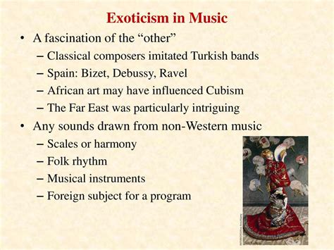 Exoticism in Music: A Multifaceted Exploration